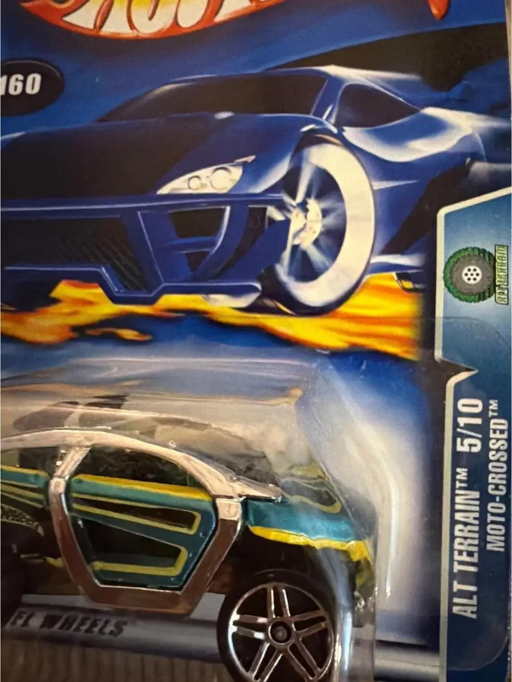 Hot Wheels Moto-Crossed 5/10 Die-Cast Car In Blister Pack All Terrain Model 1:64